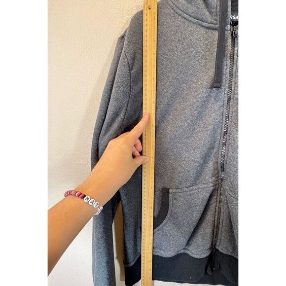 Pact Organic Zip Up Charcoal Fleece Hoodie Sweatshirt Charcoal Women's XL - Picture 6 of 9